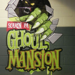 ghoul mansion wall graphic